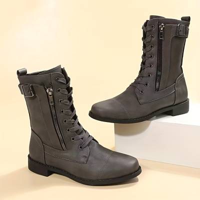 WolffMode Stiefeletten mit Reißverschluss und spitzer Spitze