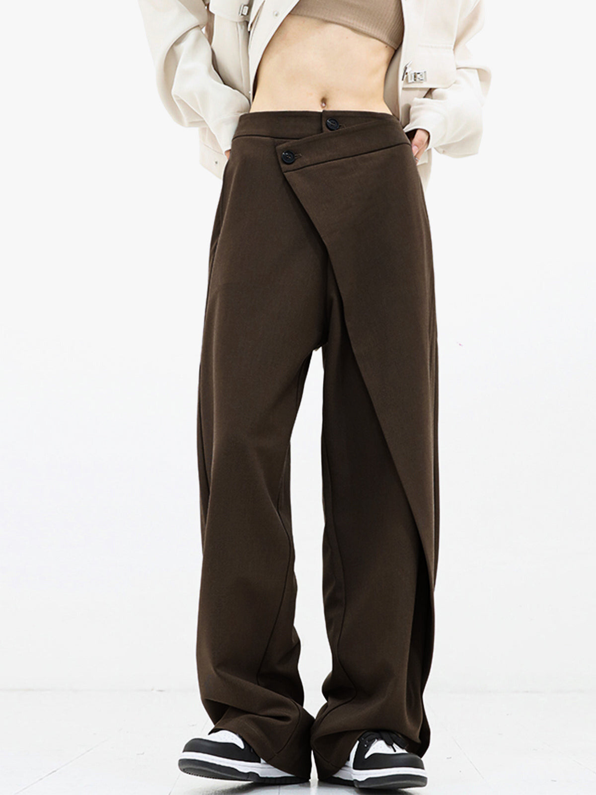 Maya™: Asymmetrical Baggy Trousers