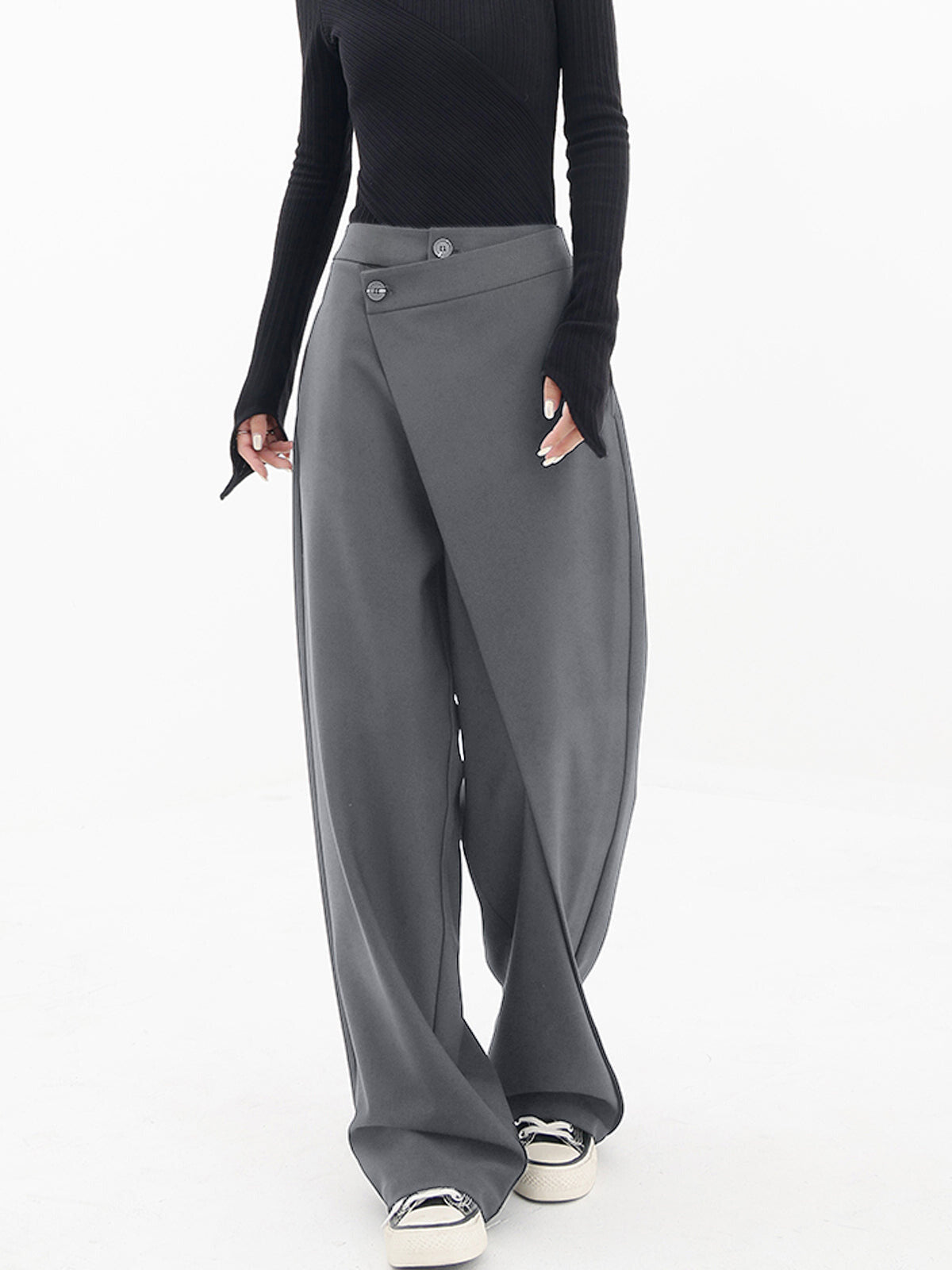 Maya™: Asymmetrical Baggy Trousers