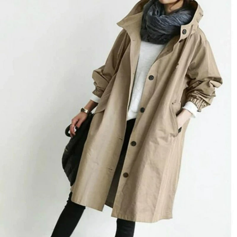 Wasserfester Trenchcoat im eleganten Design