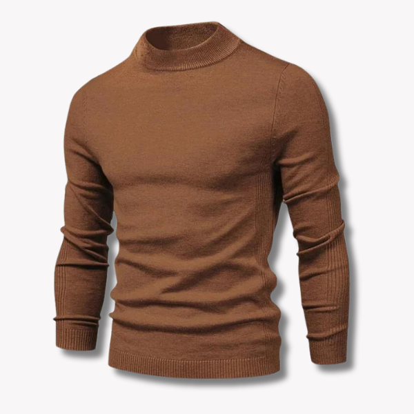 Wolle-Pullover mit Stehkragen von Tom