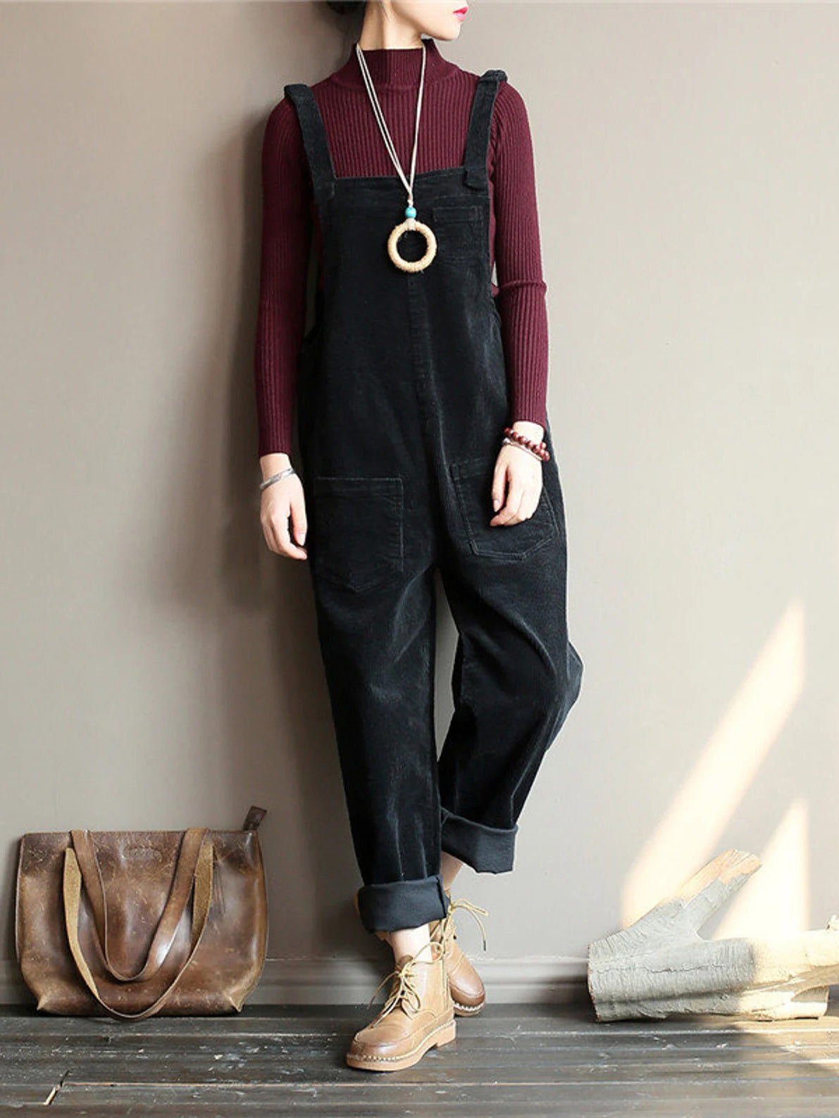 Marina™: Weite Samt-Jumpsuit - Letzter Tag Sale