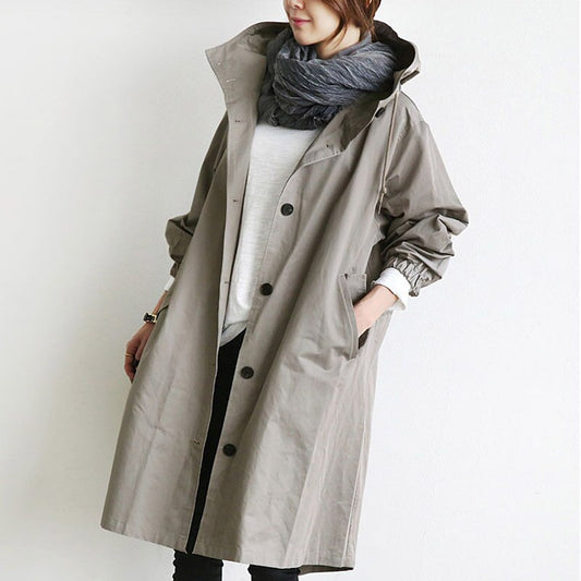 Wasserfester Trenchcoat im eleganten Design