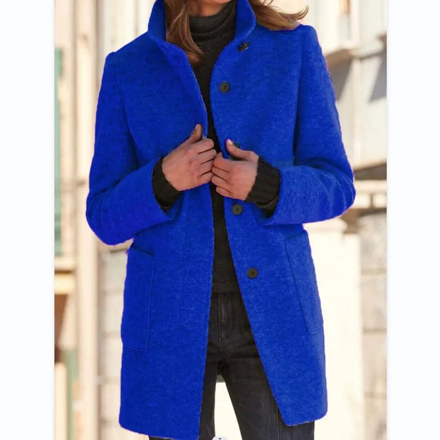 Julianna™: Elegant Wool Wrap Coat