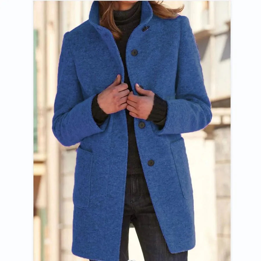 Julianna™: Elegant Wool Wrap Coat