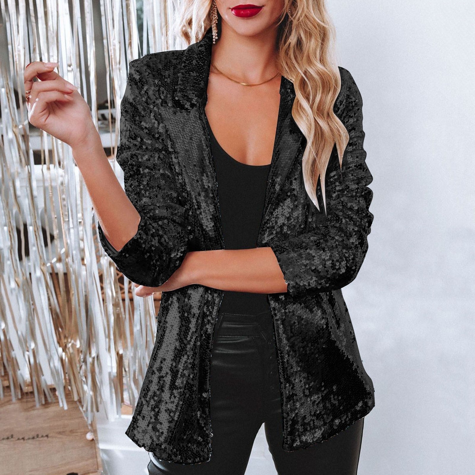 Elegantes Damen-Glitzerblazer für den Winter von WOLFFMODE