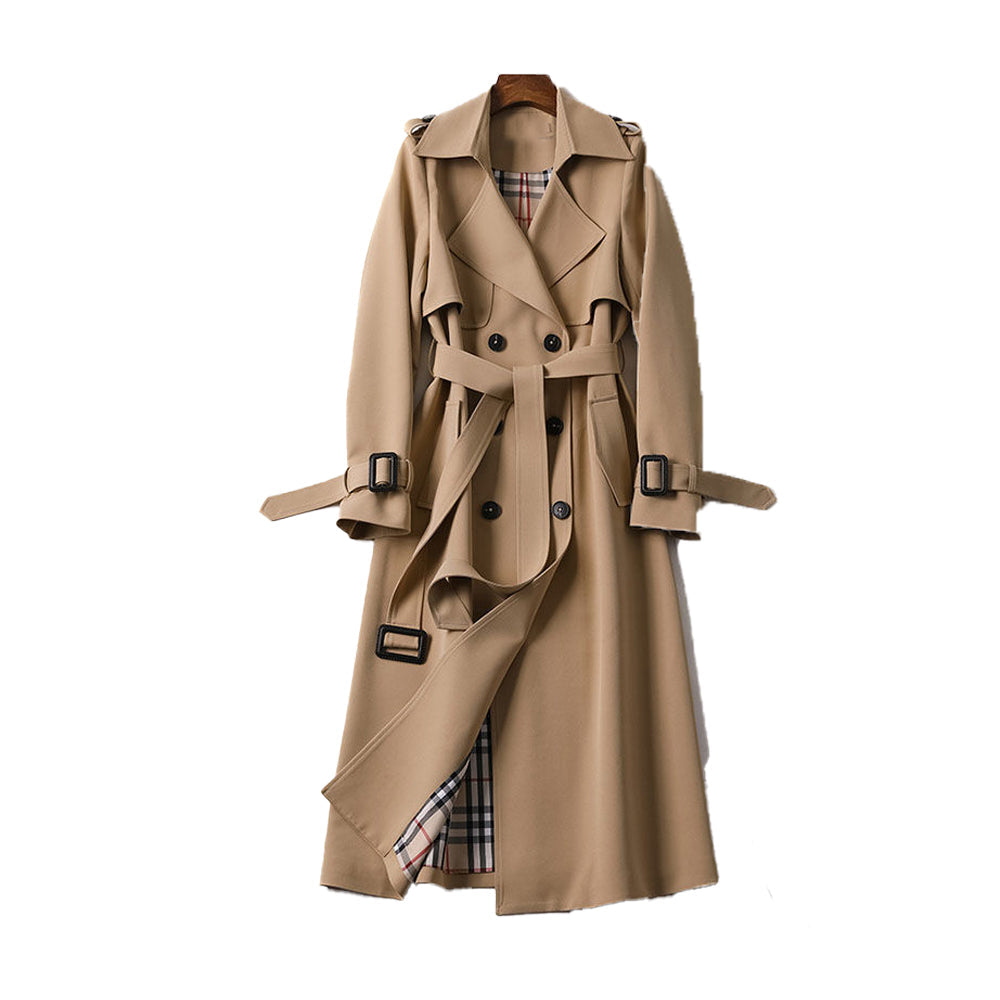 Dames Trenchcoat van WOLFFMODE met Dubbele Knoopsluiting