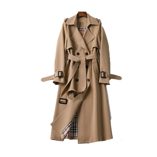 Dames Trenchcoat van WOLFFMODE met Dubbele Knoopsluiting