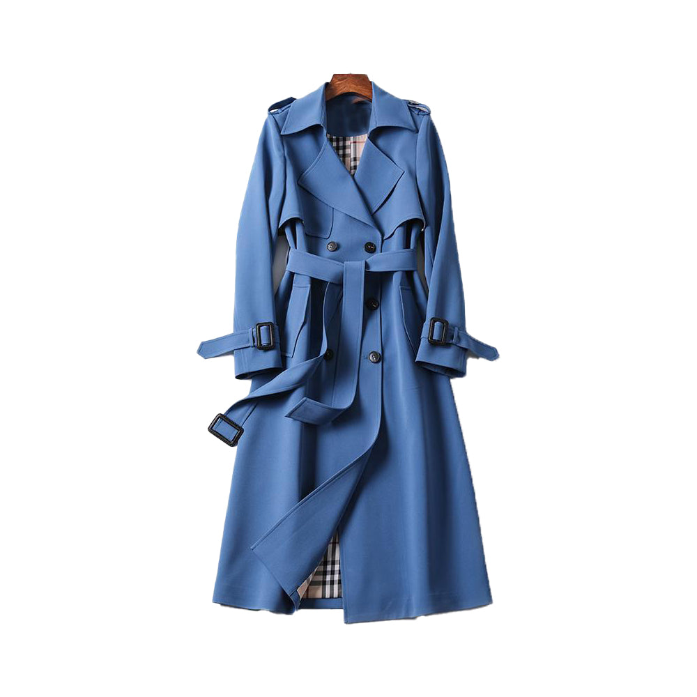 Dames Trenchcoat van WOLFFMODE met Dubbele Knoopsluiting