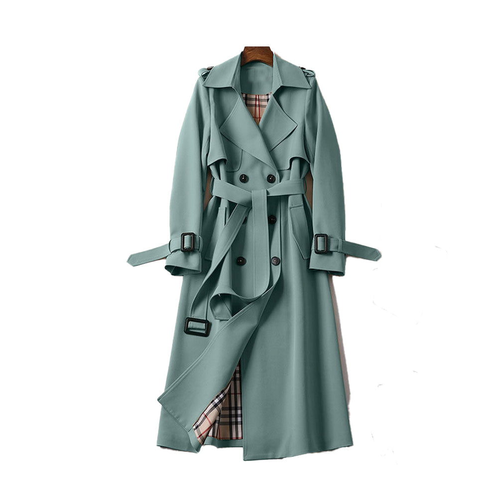 Dames Trenchcoat van WOLFFMODE met Dubbele Knoopsluiting