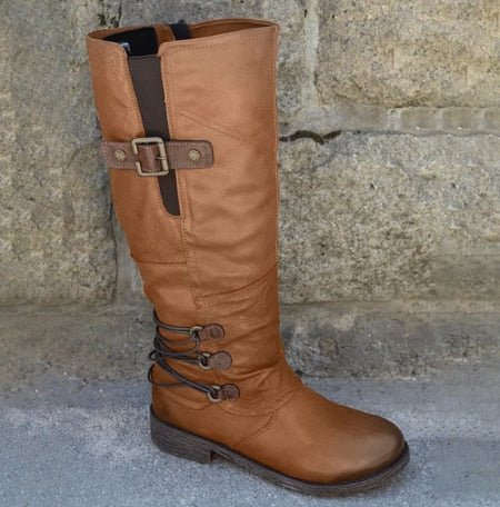 Damenschuhe Mossara: Warme, halbhohe Winterstiefel