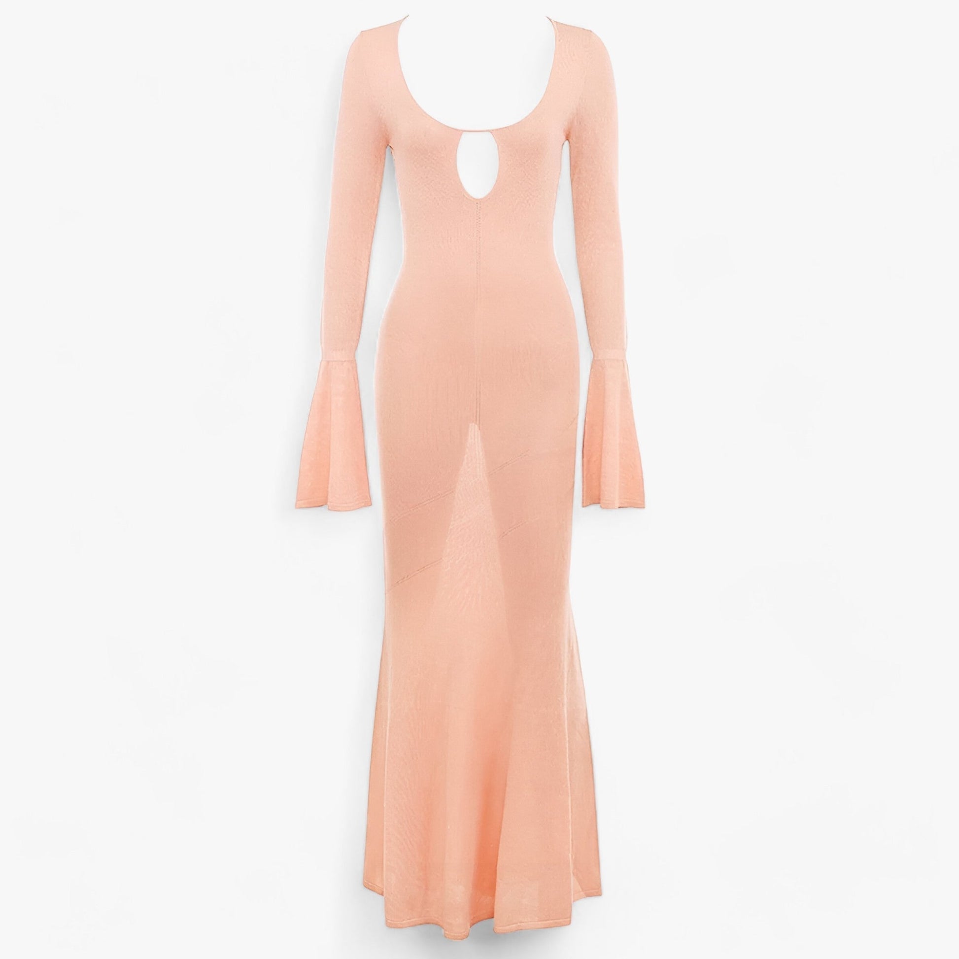 Auffälliges Bodycon-Maxikleid mit außergewöhnlichem Design