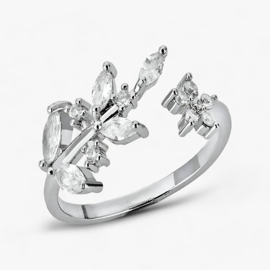 Elegant Leaf Branch Ring