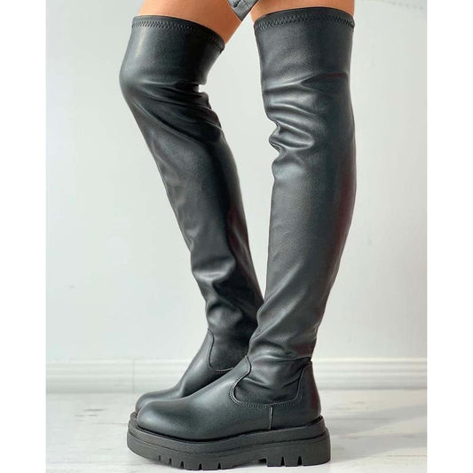 Serdia Women's Over-the-Knee Leather Boots