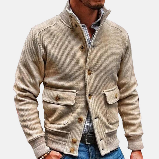 WolffMode Fashion Jacket with Stand-up Collar