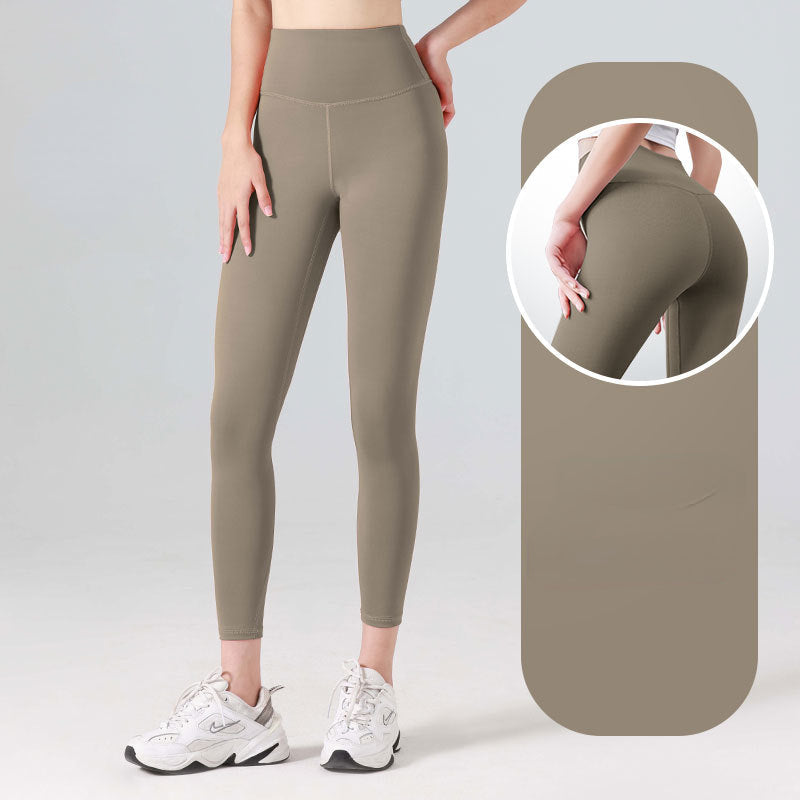 Frauen-Sportleggings mit hohem Bund, Anti-Schweiß-Funktion von WolffMode