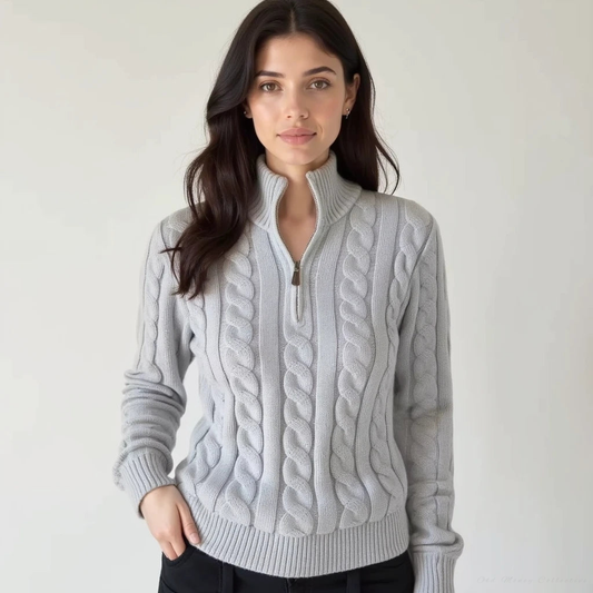 Damen-Baumwollcardigan mit Reißverschluss von WOLFFMODE: Vielseitig und bequem