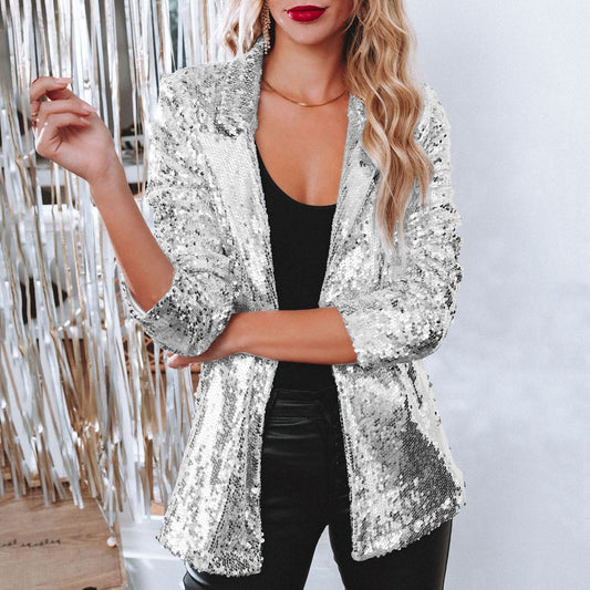 Elegantes Damen-Glitzerblazer für den Winter von WOLFFMODE