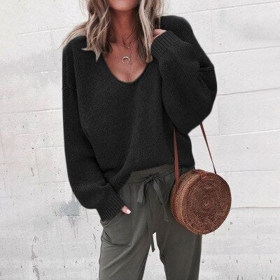 WOLFFMODE V-Neck Knit Sweater