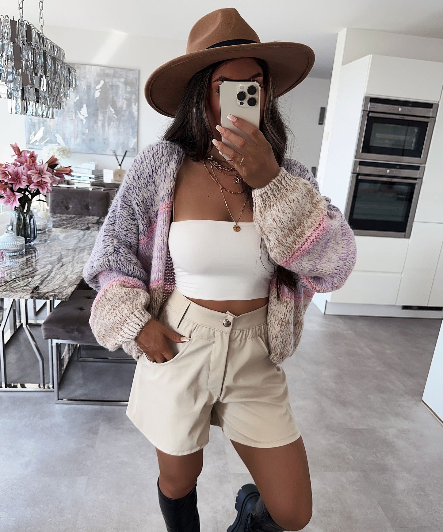 Beige Julie Shorts